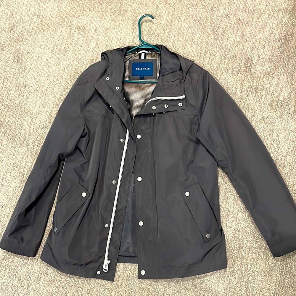 Cole Haan Hooded Rain Jacket Medium